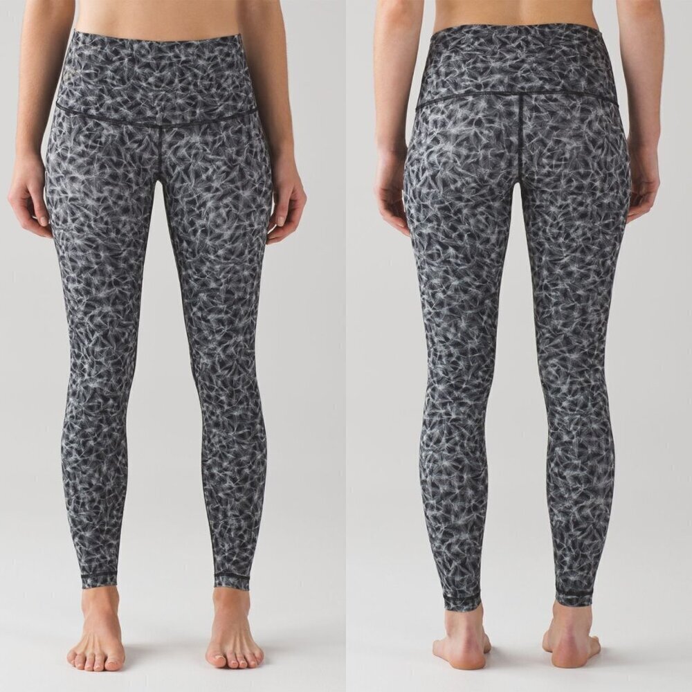 Lululemon Wunder Under Pants Hi-Rise Nulux Plume Black Leggings 20704